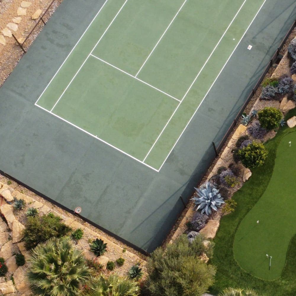 Tennis Court & Green Combination